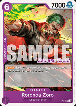 Roronoa Zoro (P-045) (V.2) - Promos (Promo) [P-045]