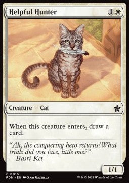 Helpful Hunter - Magic: The Gathering Foundations (Common) [FDN-16]