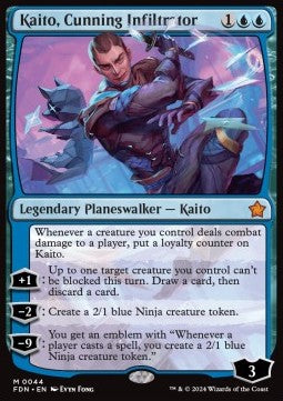 Kaito, Cunning Infiltrator - Magic: The Gathering Foundations (Mythic) [FDN-44]