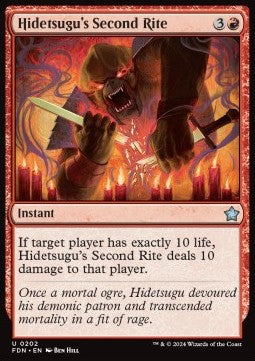 Hidetsugu's Second Rite - Magic: The Gathering Foundations (Uncommon) [FDN-202]