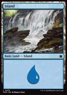 Island (V.2) - Magic: The Gathering Foundations (Land) [FDN-275]