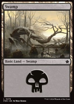 Swamp (V.1) - Magic: The Gathering Foundations (Land) [FDN-276]