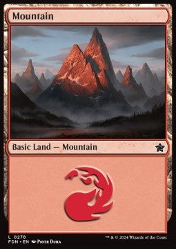 Mountain (V.1) - Magic: The Gathering Foundations (Land) [FDN-278]