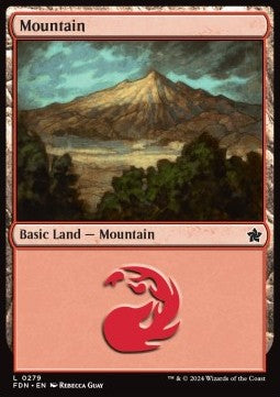 Mountain (V.2) - Magic: The Gathering Foundations (Land) [FDN-279]