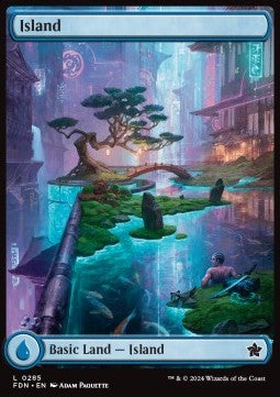 Island (V.2)⁣ - Magic: The Gathering Foundations: Extras⁣ (Land)⁣ [285]