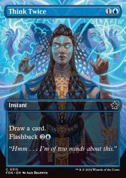 Think Twice (V.1)⁣ - Magic: The Gathering Foundations: Extras⁣ (Common)⁣ [315]
