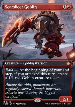 Searslicer Goblin (V.1)⁣ - Magic: The Gathering Foundations: Extras⁣ (Rare)⁣ [332]