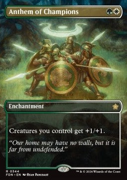 Anthem of Champions (V.1)⁣ - Magic: The Gathering Foundations: Extras⁣ (Rare)⁣ [344]