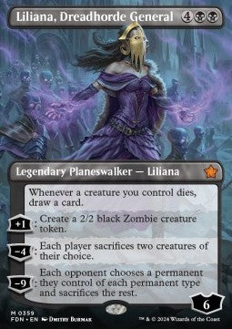 Liliana, Dreadhorde General (V.1)⁣ - Magic: The Gathering Foundations: Extras⁣ (Mythic)⁣ [359]
