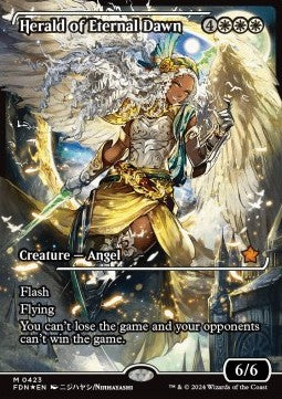 Herald of Eternal Dawn (V.3)⁣ - Magic: The Gathering Foundations: Extras⁣ (Mythic)⁣ [423]