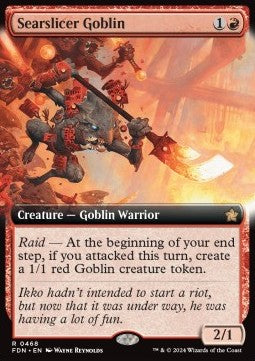Searslicer Goblin (V.3)⁣ - Magic: The Gathering Foundations: Extras⁣ (Rare)⁣ [468]