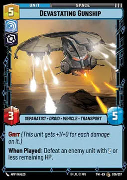 Devastating Gunship - Twilight of the Republic (Common) [TWI-036]