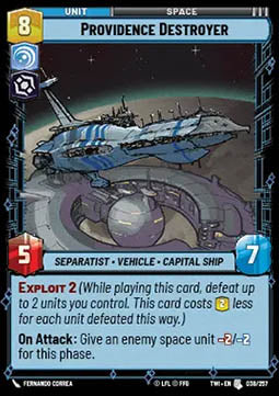 Providence Destroyer - Twilight of the Republic (Uncommon) [TWI-038]