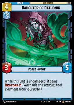 Daughter of Dathomir - Twilight of the Republic (Common) [TWI-062]