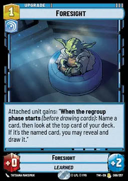 Foresight - Twilight of the Republic (Rare) [TWI-068]