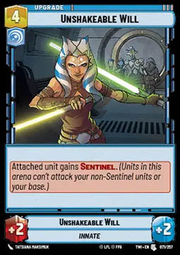 Unshakeable Will - Twilight of the Republic (Uncommon) [TWI-071]