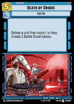 Death by Droids - Twilight of the Republic (Uncommon) [TWI-076]