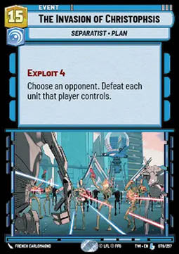 The Invasion of Christophsis - Twilight of the Republic (Legendary) [TWI-078]