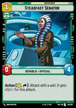 Steadfast Senator - Twilight of the Republic (Uncommon) [TWI-105]