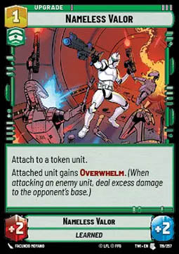 Nameless Valor - Twilight of the Republic (Uncommon) [TWI-119]