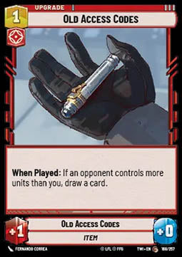 Old Access Codes - Twilight of the Republic (Common) [TWI-168]