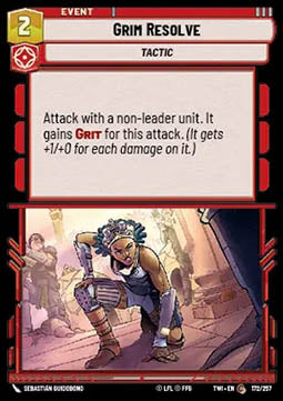 Grim Resolve - Twilight of the Republic (Common) [TWI-172]