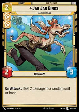 Jar Jar Binks, Foolish Gungan - Twilight of the Republic (Uncommon) [TWI-202]