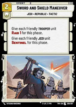 Sword and Shield Maneuver - Twilight of the Republic (Uncommon) [TWI-250]