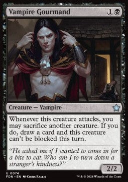 Vampire Gourmand - Magic: The Gathering Foundations (Uncommon) [FDN-74]