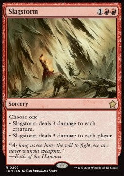 Slagstorm⁣ - Magic: The Gathering Foundations⁣ (Rare)⁣ [207]