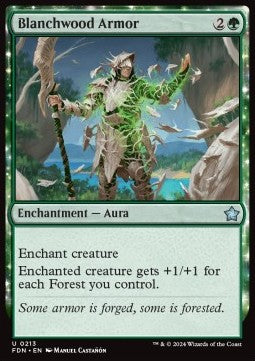 Blanchwood Armor - Magic: The Gathering Foundations (Uncommon) [FDN-213]