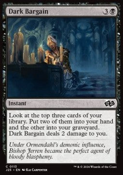 Dark Bargain - Foundations Jumpstart (Common) [J25-113]