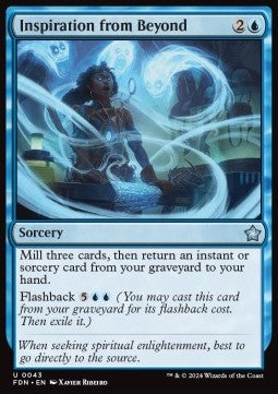 Inspiration from Beyond - Magic: The Gathering Foundations (Uncommon) [FDN-43]