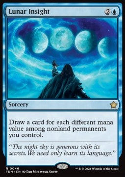 Lunar Insight⁣ - Magic: The Gathering Foundations⁣ (Rare)⁣ [46]
