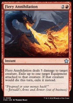 Fiery Annihilation - Magic: The Gathering Foundations (Uncommon) [FDN-86]