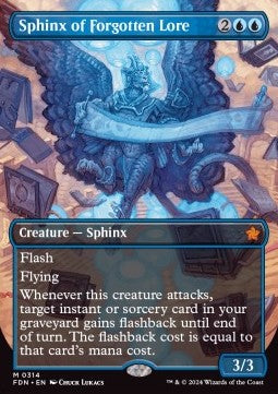 Sphinx of Forgotten Lore (V.1)⁣ - Magic: The Gathering Foundations: Extras⁣ (Mythic)⁣ [314]
