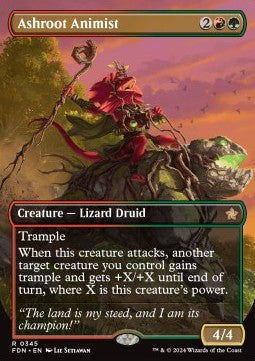 Ashroot Animist (V.1) - Magic: The Gathering Foundations: Extras (Rare) [XFDN-345]