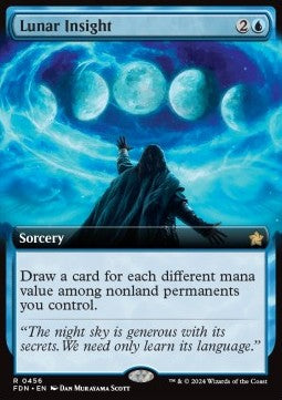 Lunar Insight (V.3) - Magic: The Gathering Foundations: Extras (Rare) [XFDN-456]