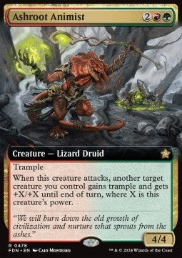 Ashroot Animist (V.3) - Magic: The Gathering Foundations: Extras (Rare) [XFDN-478]