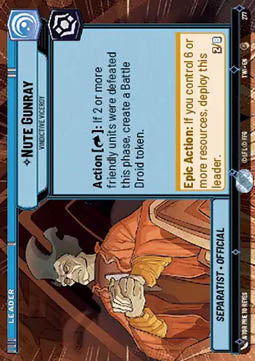 Nute Gunray, Vindictive Viceroy (V.1) - Twilight of the Republic: Extras (Common) [XTWI-277]