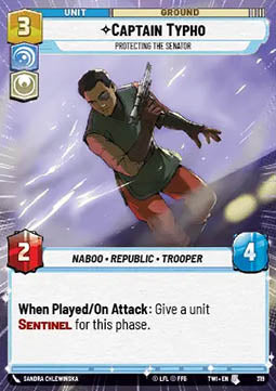 Captain Typho, Protecting the Senator - Twilight of the Republic: Extras (Uncommon) [XTWI-319]
