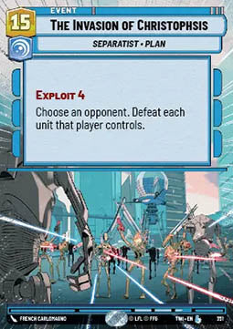 The Invasion of Christophsis - Twilight of the Republic: Extras (Legendary) [XTWI-351]