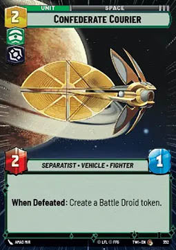 Confederate Courier - Twilight of the Republic: Extras (Common) [XTWI-352]