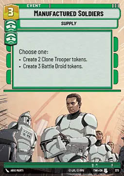 Manufactured Soldiers - Twilight of the Republic: Extras (Uncommon) [XTWI-373]