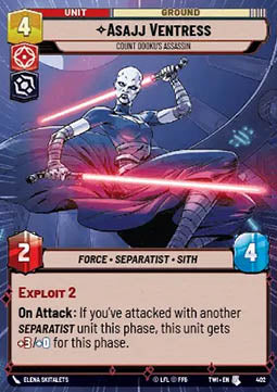 Asajj Ventress, Count Dooku's Assassin - Twilight of the Republic: Extras (Uncommon) [XTWI-402]