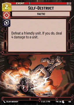 Self-Destruct - Twilight of the Republic: Extras (Uncommon) [XTWI-408]