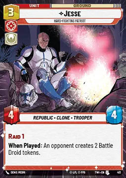 Jesse, Hard-Fighting Patriot - Twilight of the Republic: Extras (Uncommon) [XTWI-413]