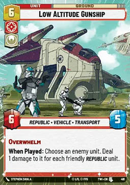 Low Altitude Gunship - Twilight of the Republic: Extras (Uncommon) [XTWI-416]