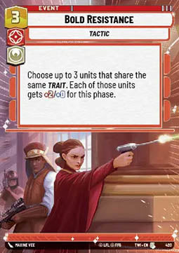 Bold Resistance - Twilight of the Republic: Extras (Uncommon) [XTWI-420]