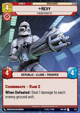 Hevy, Staunch Martyr - Twilight of the Republic: Extras (Uncommon) [XTWI-431]